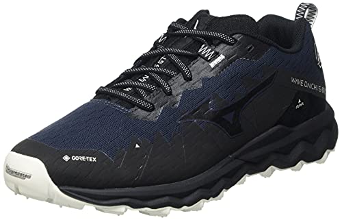 Mizuno Wave Daichi 6 GTX, Zapatillas para Carreras de montaa Hombre, Indiaink Pgold Negro, 44 EU