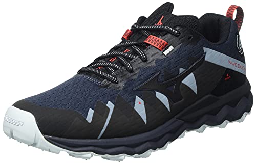 Mizuno Wave Daichi 6, Zapatillas para Carreras de montaa Hombre, Indiaink Blk Ignitionred, 39 EU