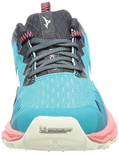 Mizuno Wave Daichi 6, Zapatillas para Carreras de montaa Mujer, Scubab Blancanieves Tearose, 38 EU