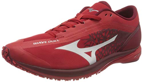 Mizuno Wave Duel, Zapatillas para Correr Hombre, HighRiskRed/Wht/BikingR, 42 EU