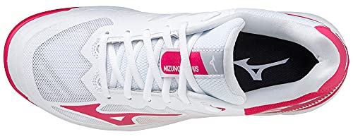 Mizuno Wave Exceed SL 2 AC, Zapatillas de pádel Mujer, White/Rosered/NCloud, 41 EU