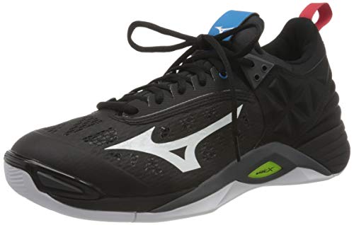 Mizuno Wave Ibuki 3, Volleyball Shoe Unisex Adulto, Black/White/Safety Yellow, 42 EU