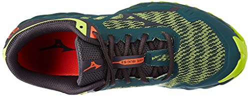 Mizuno Wave Ibuki 3, Zapatillas de Trail Running Hombre, GreenGables/Obsidian/LGreen, 44 EU