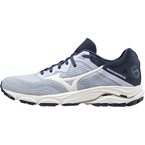 Mizuno Wave Inspire 16, Zapatillas para Correr Mujer, Arctic Ice Swhite Mid Indigo, 38 EU