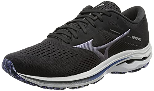 Mizuno Wave Inspire 17, Zapatillas de Running Hombre, BlackenedPearl/10077C/VioletBlue, 42.5 EU