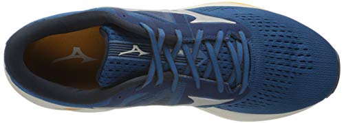 Mizuno Wave Inspire 17, Zapatillas para Correr Hombre, Mykonosb Azafrán Plateado, 44 EU