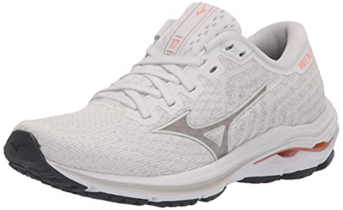 Mizuno Wave Inspire 17, Zapatillas para Correr Mujer, Blanco Nimbus Cloud, 40.5 EU