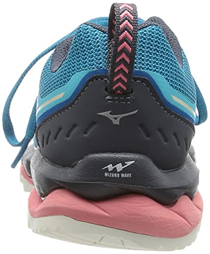 Mizuno Wave Mujin 7, Zapatillas para Carreras de montaa Mujer, Scubab Snowwht Mykonosb, 42 EU