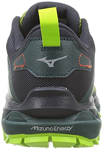 Mizuno Wave Mujin 8, Zapatillas de Trail Running Hombre, LGreen/Obsidian/GGables, 42 EU