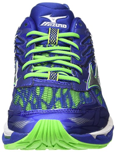 Mizuno Wave Paradox 3, Zapatillas de Running para Hombre, Azul (Surf The Web/Silver/Green Gecko), 7.5 UK 41 EU