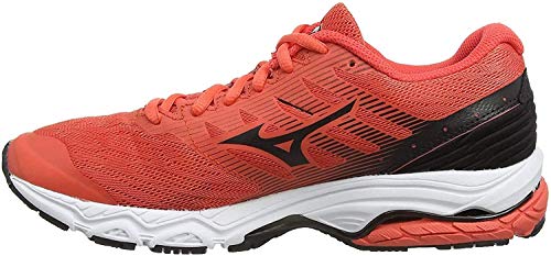 Mizuno Wave Prodigy 2, Zapatillas de Running Mujer, Naranja (Hot Coral/Black 10), 36.5 EU