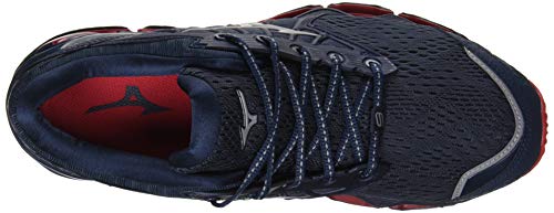 Mizuno Wave Prophecy 9, Zapatillas Hombre, Moodindigo/Gray/Red Lollipop, 42 EU