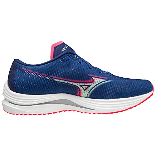 Mizuno Wave Rebellion, Zapatillas Hombre, Princess Blue Paradise Green Diva Pink, 42.5 EU