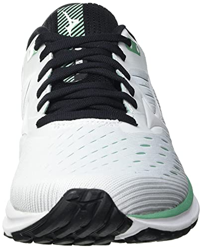 Mizuno Wave Rider 24, Zapatillas Mujer, White Cream Jade, 44.5 EU