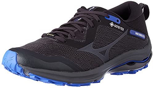 Mizuno Wave Rider GTX, Zapatillas de Trail Running Hombre, BlackenedPearl/BlackenedPearl/VioletBlue, 46 EU