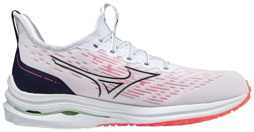 Mizuno Wave Rider Neo 2, Zapatillas para Correr Mujer, Indigo White/Peacoat/Diva Pink, 39 EU