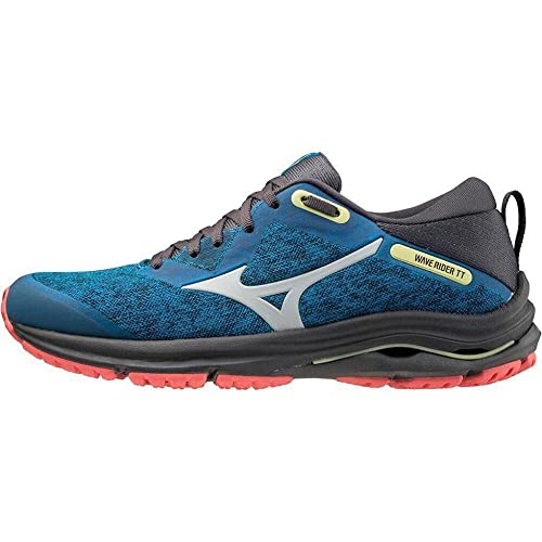 Mizuno Wave Rider TT 2 (W), Zapatillas de Trail Running Mujer, Diva Blue/Dawn Blue/HCoral, 38 EU