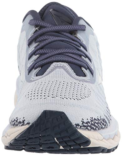 Mizuno Wave Sky 4 Waveknit - Tenis de correr para mujer, gris (Arctic Ice), 36.5 EU