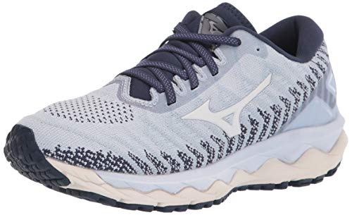 Mizuno Wave Sky 4 Waveknit - Tenis de correr para mujer, gris (Arctic Ice), 36.5 EU