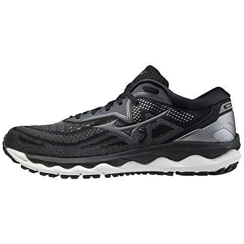 Mizuno Wave Sky 4, Zapatillas de Running Hombre, Black/Castlerock/CSilver, 44.5 EU