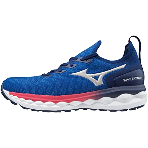 Mizuno Wave Sky Neo, Zapatillas para Correr de Carretera Hombre, Reflexbluec Silver Dpink, 42 EU