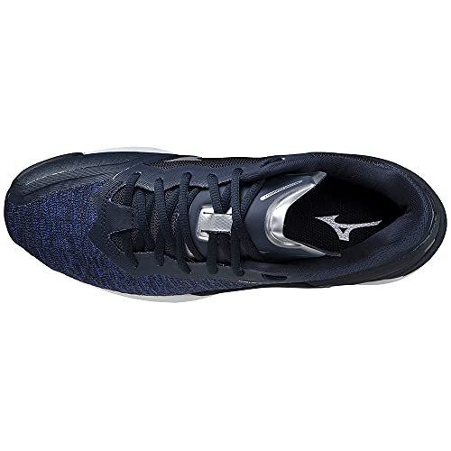 Mizuno Wave Stealth Neo, Zapatilla de Balonmano Hombre, Sky Captain Galaxy Silver Violet Blue, 41 EU