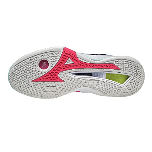 Mizuno Wave Stealth Neo, Zapatilla de Balonmano Mujer, White Sky Captain Clearwater, 43 EU