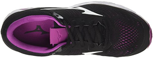 Mizuno Wave Stream Wos, Zapatillas de Running Mujer, Multicolor (Black/White/Clover 01), 37 EU