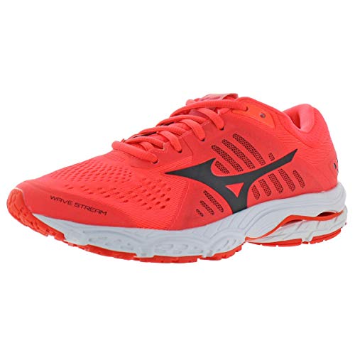 Mizuno Wave Stream, Zapatillas Mujer, Multicolor (Fierycoral/Black/Whi 001), 37 EU