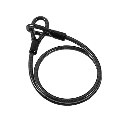 MJJCY Accesorios para Bicicletas Anti Robo U Bloqueo de Alta Seguridad con Tienda de Cable Flex Puertas Soporte de Motocicletas Ciclismo Ciclismo Bicicletas de Trabajo Pesado (Color : Black)