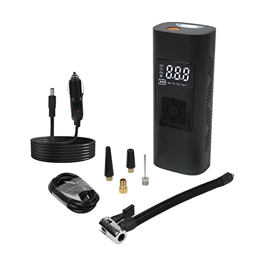 MOTOCOCHE 6000mAh-150PSI Inflador Ruedas Coche Bateria Hinchador Ruedas Bicicleta LCD Electricos Compresor Aire Portatil Moto con Apagado Automático y Función de Memoria