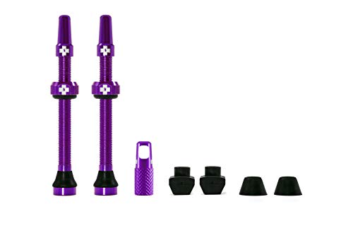 Muc-Off, Accessorio Valvola Tubeless , Válvulas para Gomme, Viola, 60Mm, Adulto Unisex