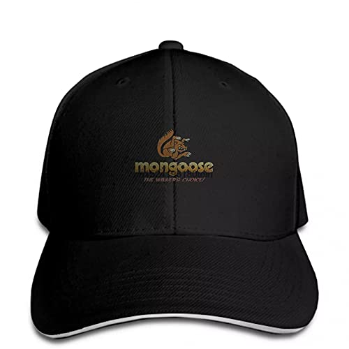 MWLSW Clásico Gorra de béisbol Mongoose BMX Vintage Bike Snapback Hat Peaked Regalos Deportivos Aire Libre para Amantes Hip-Hop