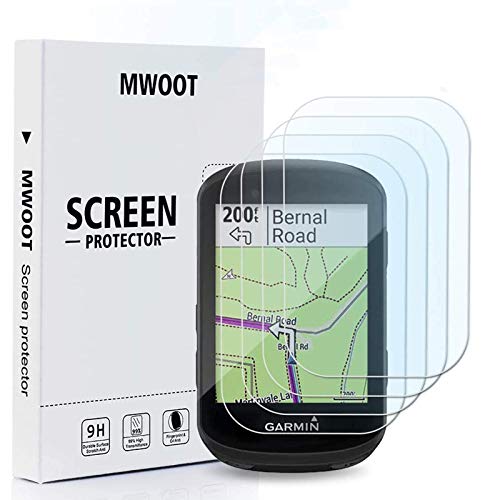 MWOOT 4 Unidades Protectores Cristal Templado Compatible con Garmin Edge 530 830, 9H Dureza Resistente a Arañazo Protector Pantalla para Proteccion Pantalla