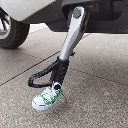 N+B 1 Uds Mini Llavero De Zapatos, Cubierta De TríPode De Motocicleta, Forma De Zapato Lateral De Bicicleta, Soporte De Pie De Bicicleta EléCtrica, DecoracióN De TríPode (Negro)