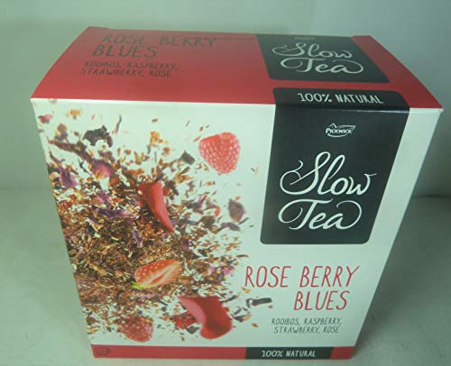 NETHERLANDS PICKWICK SLOW TEA BAG 75g ROSE BERRY BLUES TEA 100% NATURAL 25 SACHETS,FRESH