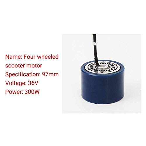 Neumáticos de Scooter eléctrico, Motor de Scooter de 4 Ruedas de 97 mm, Potencia Fuerte de bajo Ruido de 300 W, Sensor de Pasillo, núcleo de Cobre, fácil de reemplazar, Molino Resistente