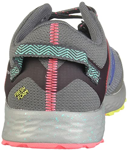 New Balance Arishi Trail V1 - Zapatillas para correr con cordones para niños, color gris, guayaba/Tidepool, 11 W US Little Kid