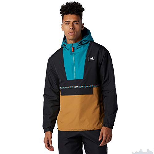 New Balance Chaqueta Anorak para hombre Athletics Terrain, Hombre, Total Classics Anorak, MJ03514, Ropa de trabajo., S