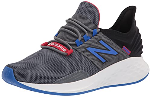 New Balance Fresh Foam Roav V1, Zapatillas para Correr Hombre, Lead Cobalt Team Red, 42.5 EU