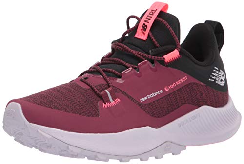 New Balance Women's Dynasoft Nitrel V4 Utility Running Shoe, Light Burgundy/Black/Guava, 8.5