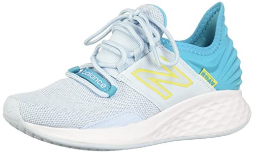 New Balance Women's Fresh Foam Roav V1 Running Shoe, Uv Glo/Virtual Sky/First Light, 8.5