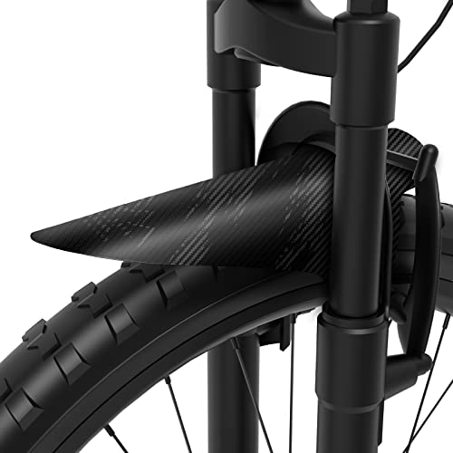 NICEDACK Guardabarros MTB, Guardabarros Bicicleta Montaña, MTB Mudguard Delantero y Trasero Compatible se Adapta a 26" 650B 27,5" 29 Pulgadas de Bici y Bicicleta Fat Mud Guard (Negro)