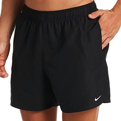 NIKE 5 Volley Short Bañador, Hombre, Black, M