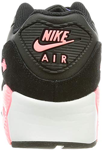 Nike Air MAX 90, Zapatillas para Correr, Black Sunset Pulse Sapphire Metallic Silver, 27.5 EU