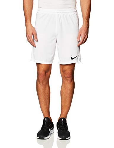 NIKE M NK Dry Park III Short NB K Pantalones Cortos de Deporte, Hombre, White/Black, S