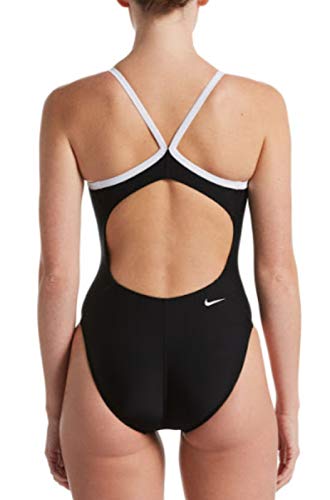 NIKE Racerback One Piece Bikini, Mujer, Black, 30