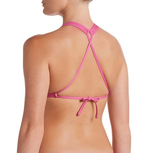 NIKE Tie Back Top Parte Superior Bikini, Mujer, Cosmic Fuchsia, XS