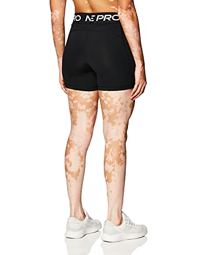 NIKE W NP 365 Short 5IN Shorts, Black/(White), M Womens