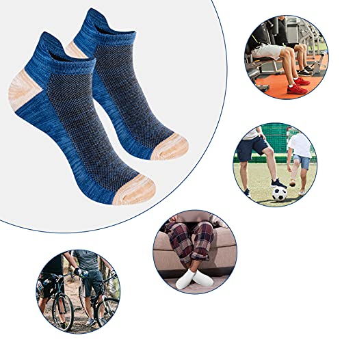 Niodora Calcetines Tobilleros Hombre y Mujer, 8 Pares Calcetines Deporte Hombre de Algodón Calcetines Cortos Comfortable y Respirable, Calcetines AntiampollasDeportivos para Running Ciclismo Correr